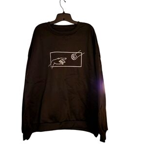 Black Graphic Sweatshirt